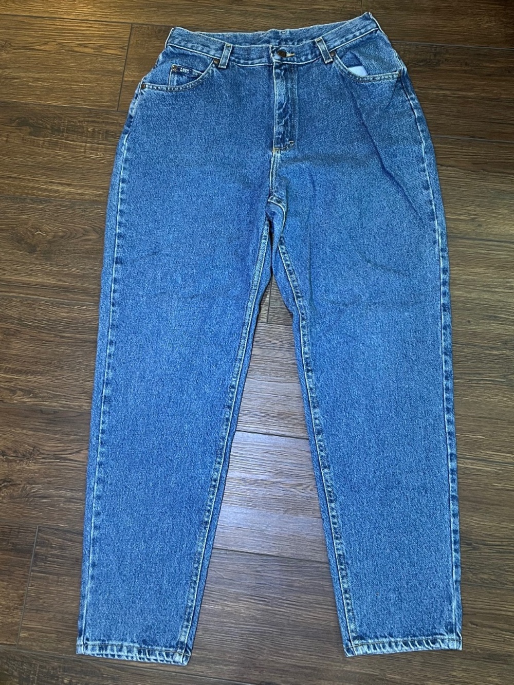 Vintage Lee Mom Jeans Womens Size 14 Medium High Rise USA Made Riders